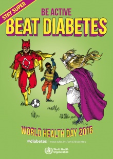 Giornata mondiale della salute, supereroi contro il diabete