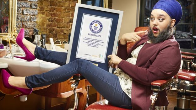 E’ Guinness World Record per la donna barbuta Harnaam Kaur