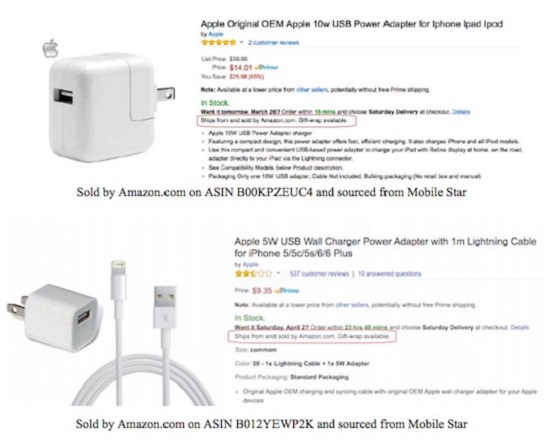 Amazon falsi accessori Apple