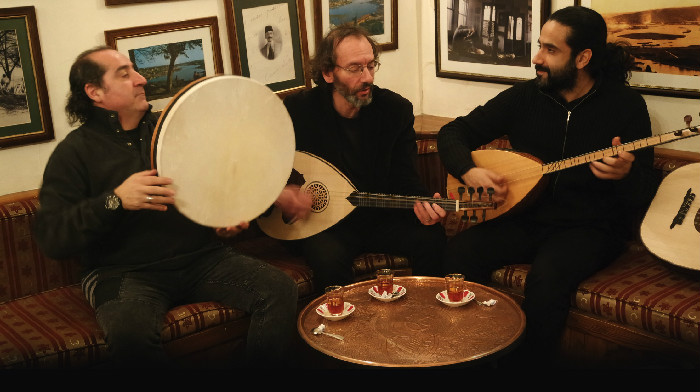 Citarella, Saletti e Tadayon al Cafè Loti di Istanbul