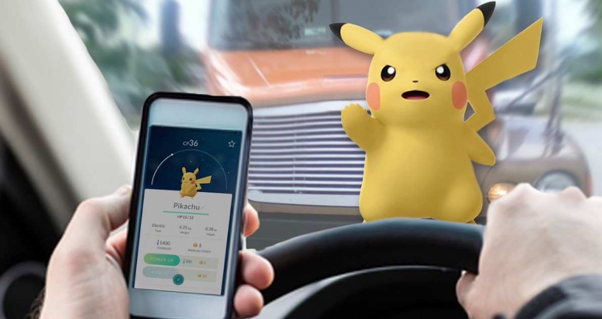 Pokémon Go vietato guida