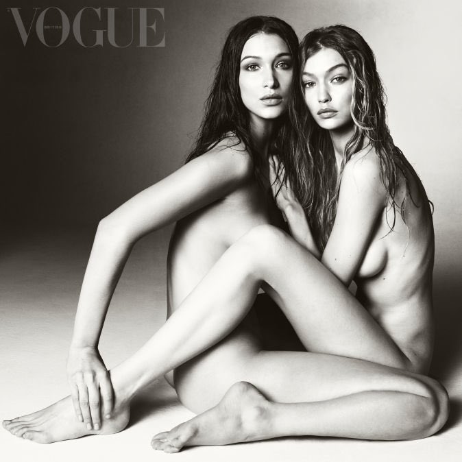 Gigi e Bella Hadid nude su Vogue