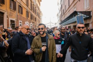 Marco Mengoni flashmob a Roma