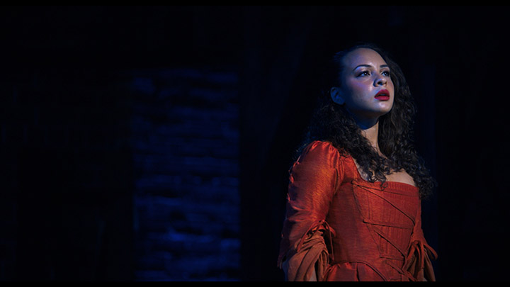 Jasmine Cephas Jones is Maria Reynolds in HAMILTON, the filmed version of the original Broadway production.
