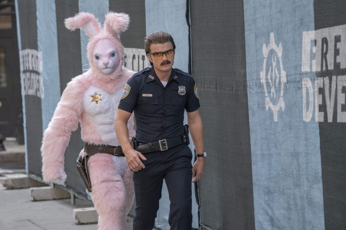 Utkarsh Ambudkar as Mouser and Joe Keery as Keys in 20th Century Studios’ FREE GUY. Photo by Alan Markfield. © 2020 Twentieth Century Fox Film Corporation. All Rights Reserved.
