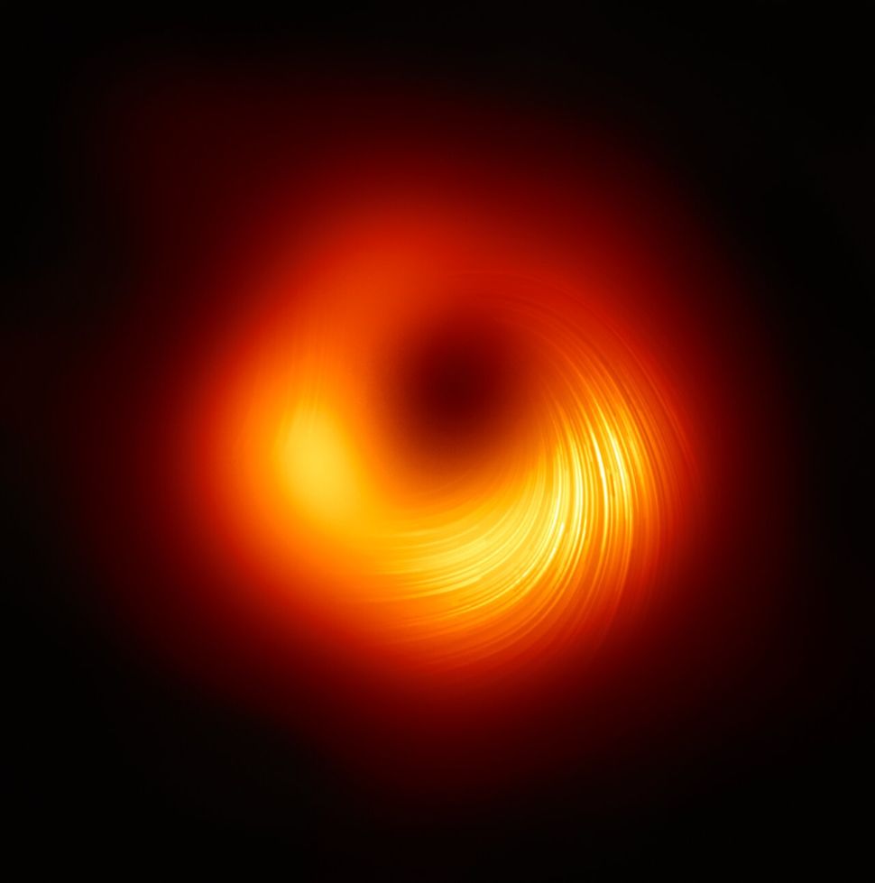 buco nero campi magnetici luce polarizzata