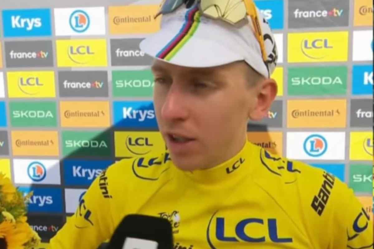 Pogacar maglia gialla