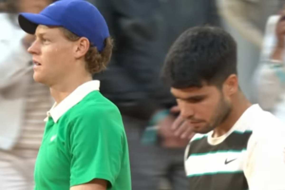 Sinner Alcaraz in campo