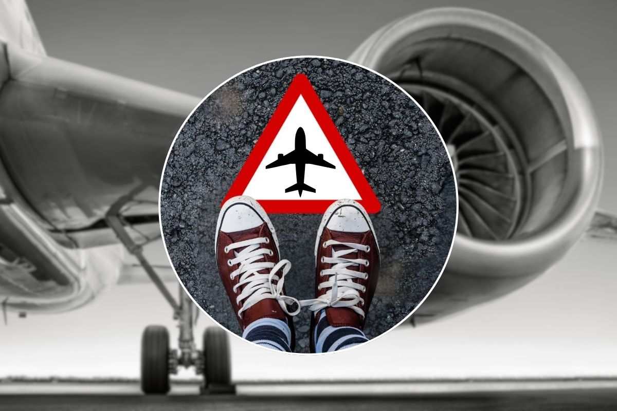 Stop scarpe aereo