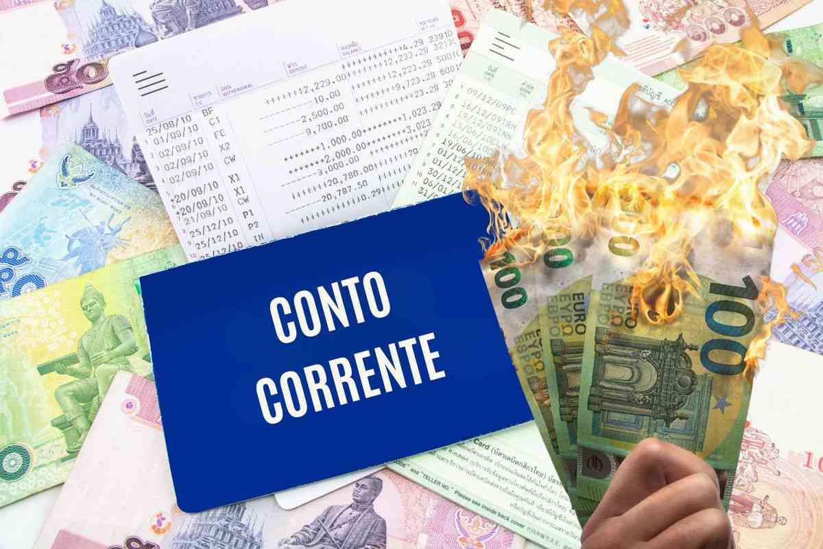 conto corrente soldi bruciati