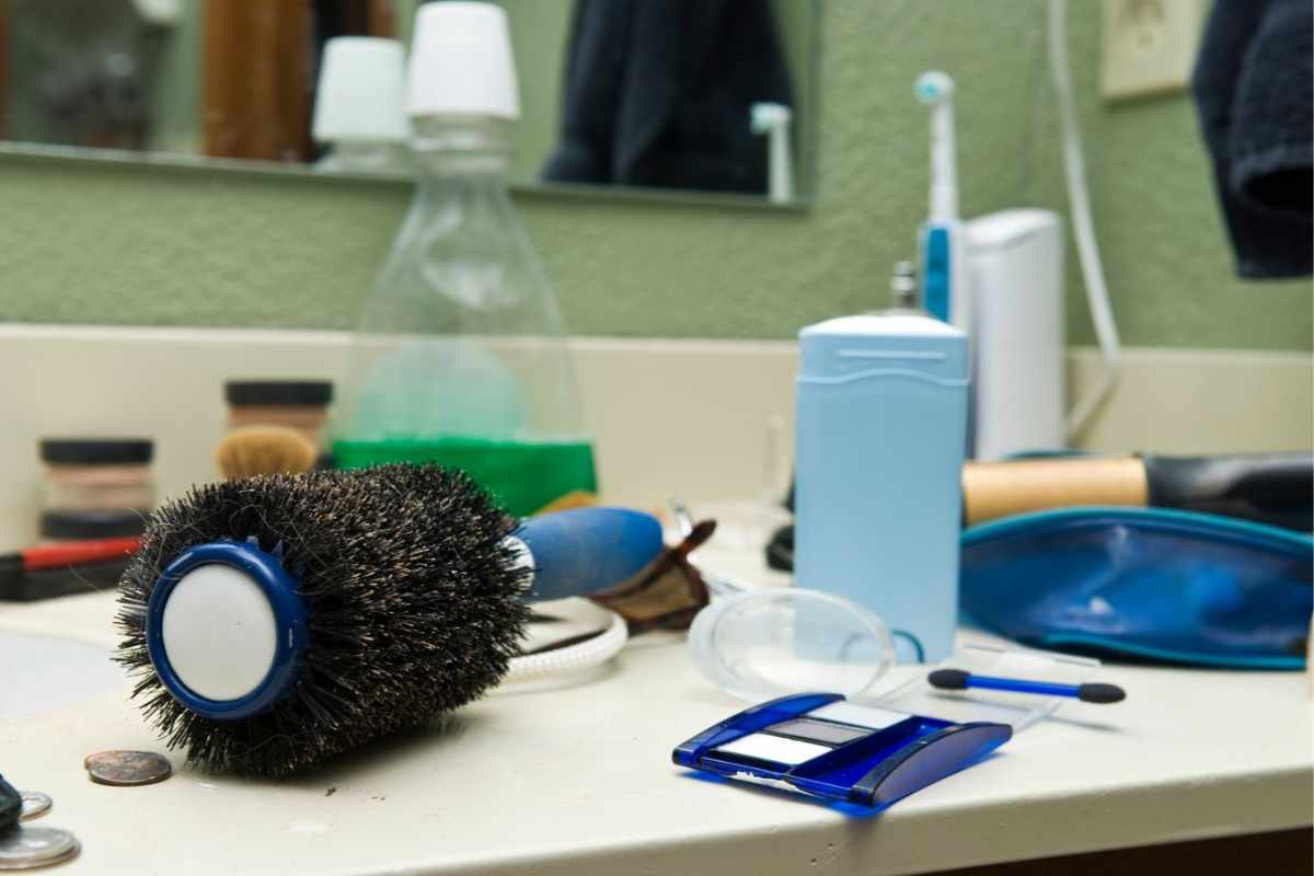 bagno disordinato
